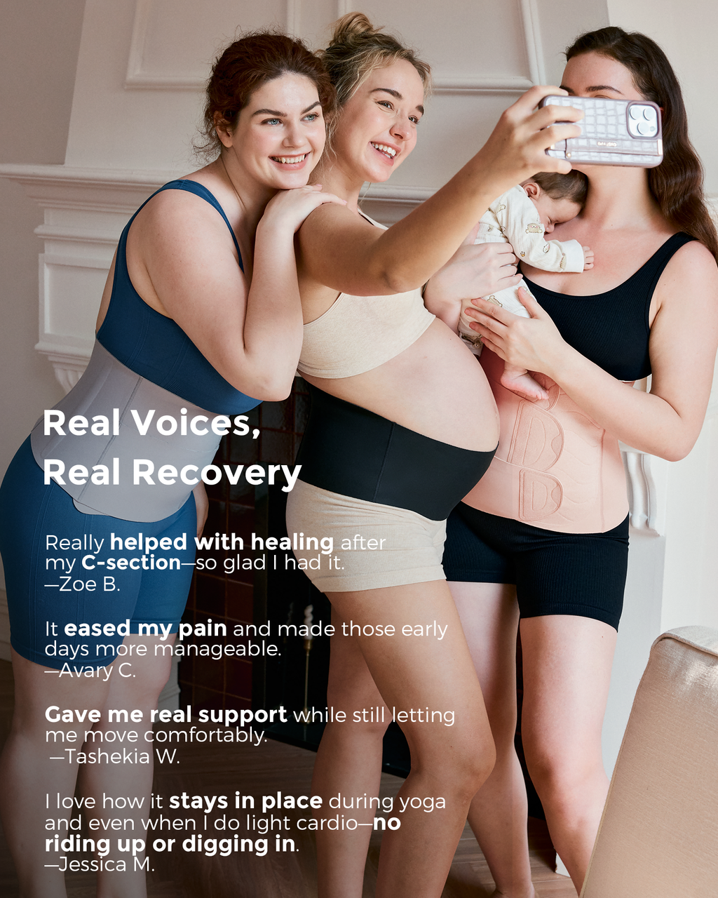 Postpartum Recovery Bundle: Ergonest Belly Band and Postpartum Petite Belly Band
